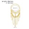 N-8328  Gold Coin Long Chain Tassel Face Chain Middle Eastern Ethnic Hair Accessories