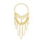 N-8328  Gold Coin Long Chain Tassel Face Chain Middle Eastern Ethnic Hair Accessories