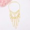 N-8328  Gold Coin Long Chain Tassel Face Chain Middle Eastern Ethnic Hair Accessories