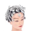 F-1163 Gold Silver Flower Pattern Women Crown Hair Accessories Jewelry Wedding