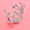 F-1163 Gold Silver Flower Pattern Women Crown Hair Accessories Jewelry Wedding