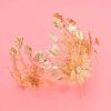F-1163 Gold Silver Flower Pattern Women Crown Hair Accessories Jewelry Wedding