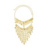 F-1166 Coin Tassel Hair Jewelry Golden Arab Ethnic Love Pendant Face Chains