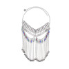 F-1165 Women Hair Jewelry Silver Coin Tassel Arab Ethnic Love Pendant Face Chains Mask