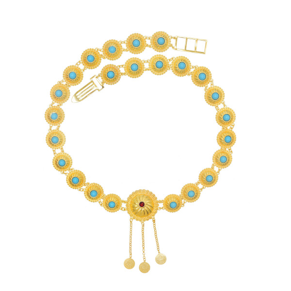 N-8330 New Women's Jewelry Pendant Gold Waist Chain