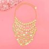 F-1167 Fashion Women Coin Tassel Hair Jewelry Golden Arab Ethnic Love Pendant Face Chains
