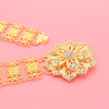 N-8228 Fashion Ethnic Gold Hollowed Flower Belt Waist Belly Chains