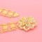 N-8228 Fashion Ethnic Gold Hollowed Flower Belt Waist Belly Chains