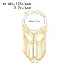 F-1170 Long Tassel Women Hair Jewelry Golden Coin Arab Face Chains