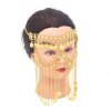 F-1170 Long Tassel Women Hair Jewelry Golden Coin Arab Face Chains