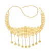 N-8332 New Ethnic Gold Coin Pendant Women's Heavy Metal Gold Waist Chain