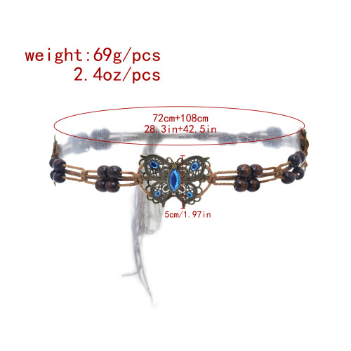 N-8333 Butterfly woven waist chain