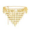 N-8336 New Ethnic Triangle Gold Coin Pendant Women's Heavy Metal Gold Waist Chain