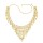 N-8336 New Ethnic Triangle Gold Coin Pendant Women's Heavy Metal Gold Waist Chain