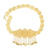 N-8339 Gold Ethnic Coin Tassel Body Chain Gold Charm Carving Hollow Out Sexy Belly Dance Chain Women's Jewelry Gift