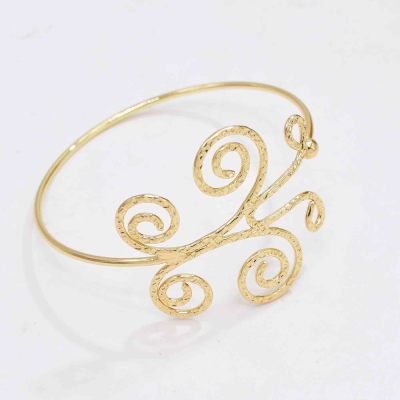 B-1330 Fashion Golden Alloy Butterfly Pattern Bracelet for Women Jewelry Accessories
