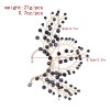 E-6731 Acrylic Women Clips Earrings Baroque Elegant Ear Cuff
