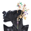 E-6730 Acrylic Women Clips Earrings Baroque Elegant Ear Cuff