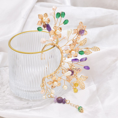 E-6730 Acrylic Women Clips Earrings Baroque Elegant Ear Cuff