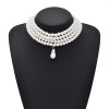 N-8343 Baroque Fashion Luxury Four Layer Imitation Pearl Irregular Pearl Pendant Necklace