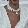 N-8343 Baroque Fashion Luxury Four Layer Imitation Pearl Irregular Pearl Pendant Necklace