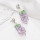 E-6733 Cute Rhinestone Purple Grapes Fruit Earrings Women Dangle Earrings