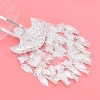 F-1178 Silver Miao Leaf Tassel Hairpin Hair Forks
