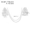 F-1177 Ethnic Women Hair Jewelry Alloy Tassel Butterfly Silver Hairwear