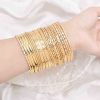 B-1331 24pcs /set Golden Silvery Women Bracelet Fashion Bohemian Style Bangle for Women Jewelry Accessories