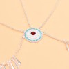 F-1180 Bohemian Ethnic Alloy Silver Headdress Chain Hair Jewelry Gift for Girls Women