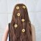 F-1182 6PCS Sunflower Women HairJewelry Beach Party Cute Hairpin