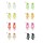 E-6739 Colorful Beaded Pendant Earrings for Women Summer Party Trending Ear Jewelry