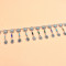 N-6945 Bohemian Silver Plated Colorful Bead Body Chain Bell Carved Hollow Out Flower Waist Belly Chain for Women Jewelry