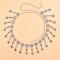 N-6945 Bohemian Silver Plated Colorful Bead Body Chain Bell Carved Hollow Out Flower Waist Belly Chain for Women Jewelry