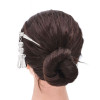 F-1183 Gold/Silver Chinese Style Hair Accessories Tassel Hairpin Hair Fork for Girls Women