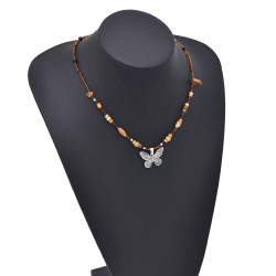 N-8349  New Chinese Butterfly Necklace