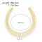 N-8350 Women Body Jewelry Golden Arab Ethnic Tassel Long Shoulder Chains