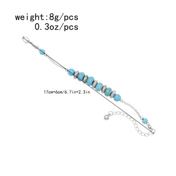 B-1333 Ethnic Women Bracelets Bohemian Colorful Beads Acrylic Statement Chains Bracelets