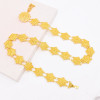 N-8354 Bohemian gold flower waist chain