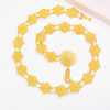 N-8354 Bohemian gold flower waist chain