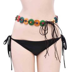 N-8352 Ethnic Colorful Women Belly Chains Belt Jewelry Accessories