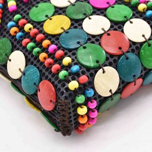 N-8357 Fashion Colorful Radon Color Flower Acrylic Beads Bag for Women Jewelry Accessories