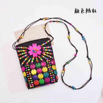 N-8357 Fashion Colorful Radon Color Flower Acrylic Beads Bag for Women Jewelry Accessories