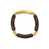 N-8359 B-1337 Gold Brown Alloy Necklace Bracelet Jewelry Set 2 PC Statement Jewelry Set for Girls Women Party