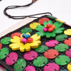 N-8361  Fashion Colorful Flower Acrylic Bead Women's Jewelry Bag