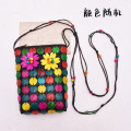 N-8361  Fashion Colorful Flower Acrylic Bead Women's Jewelry Bag
