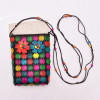 N-8361  Fashion Colorful Flower Acrylic Bead Women's Jewelry Bag