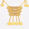 N-8364  New Bohemian Gold Coin Tassel Necklace