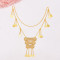 N-8364  New Bohemian Gold Coin Tassel Necklace