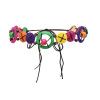 N-8368 Fashion Coloful Acrylic Carved Button Shape Cotton Rope Waist Belly Chain for Girls Women